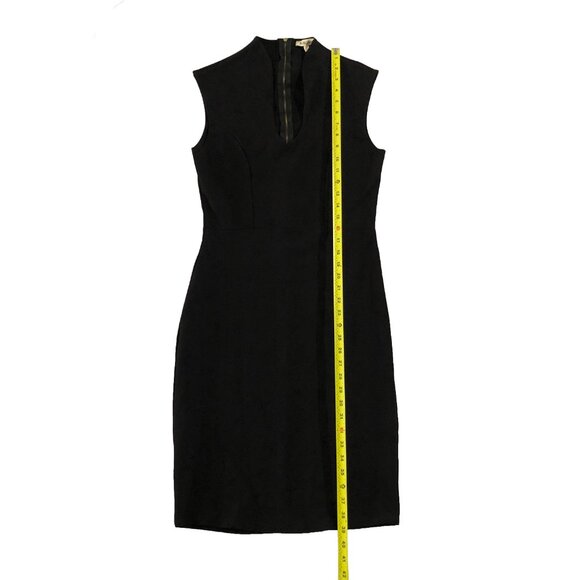 Rolla Coaster Dress Womens Size L Black Fitted Midi Bodycon Back Zip - Picture 3 of 9